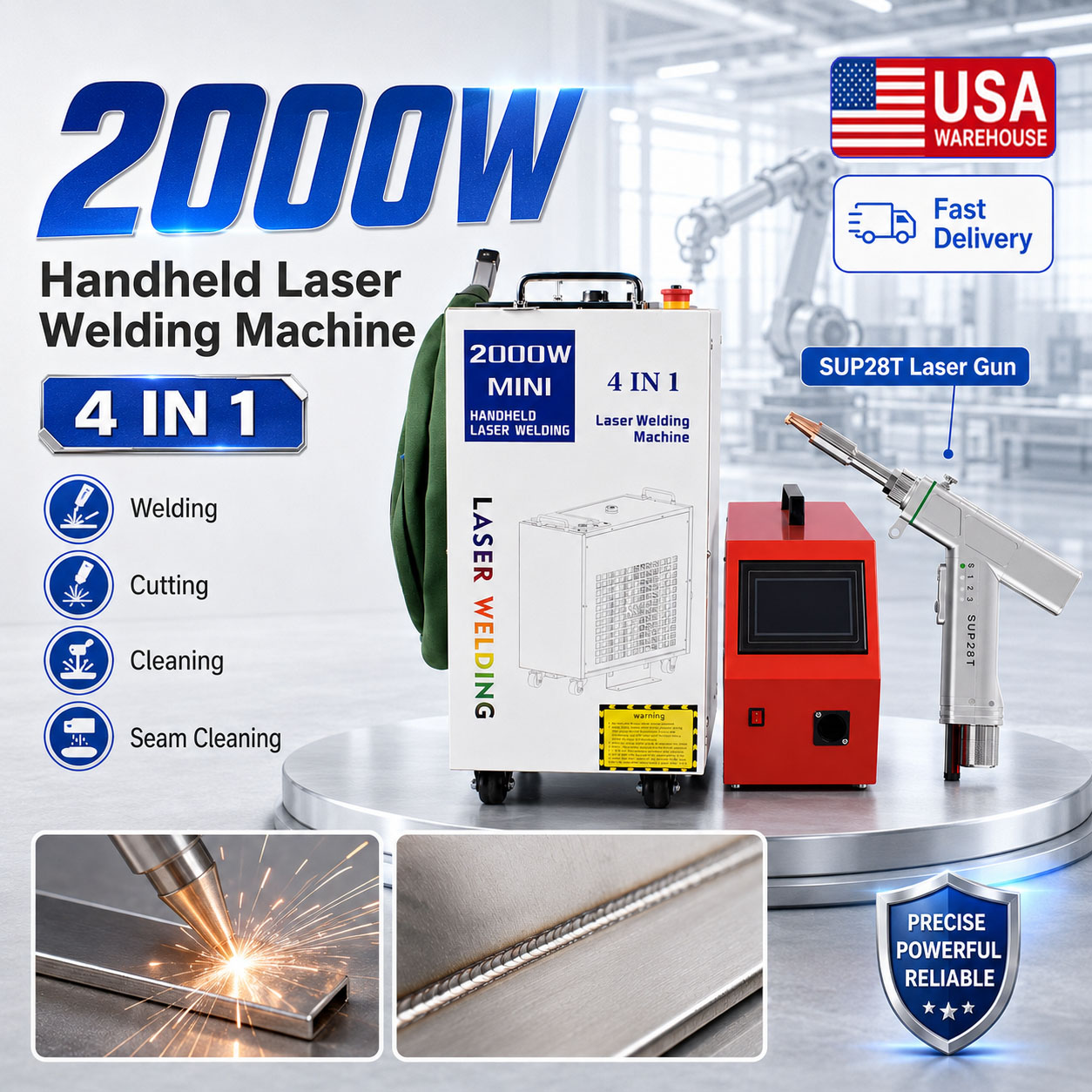 2000W Lazer Kaynak Makinesi 4' - Laser Soldering Machine Handheld incelemesi ve fiyatı